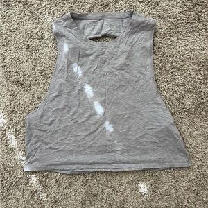 Lululemon cropped cutout back tank